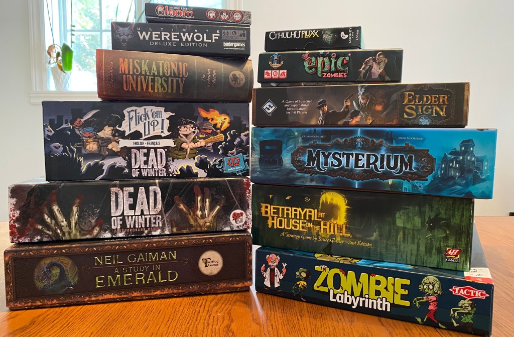A collection of board games